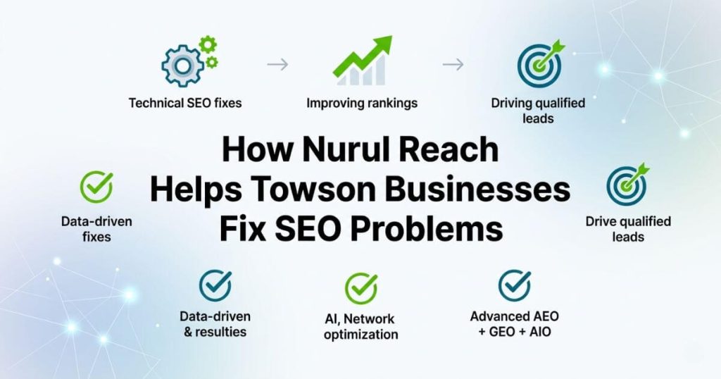How Nurul Reach Helps Towson Businesses Fix SEO Problems